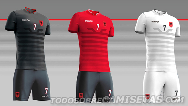 Albania Macron EURO 2016 Kits