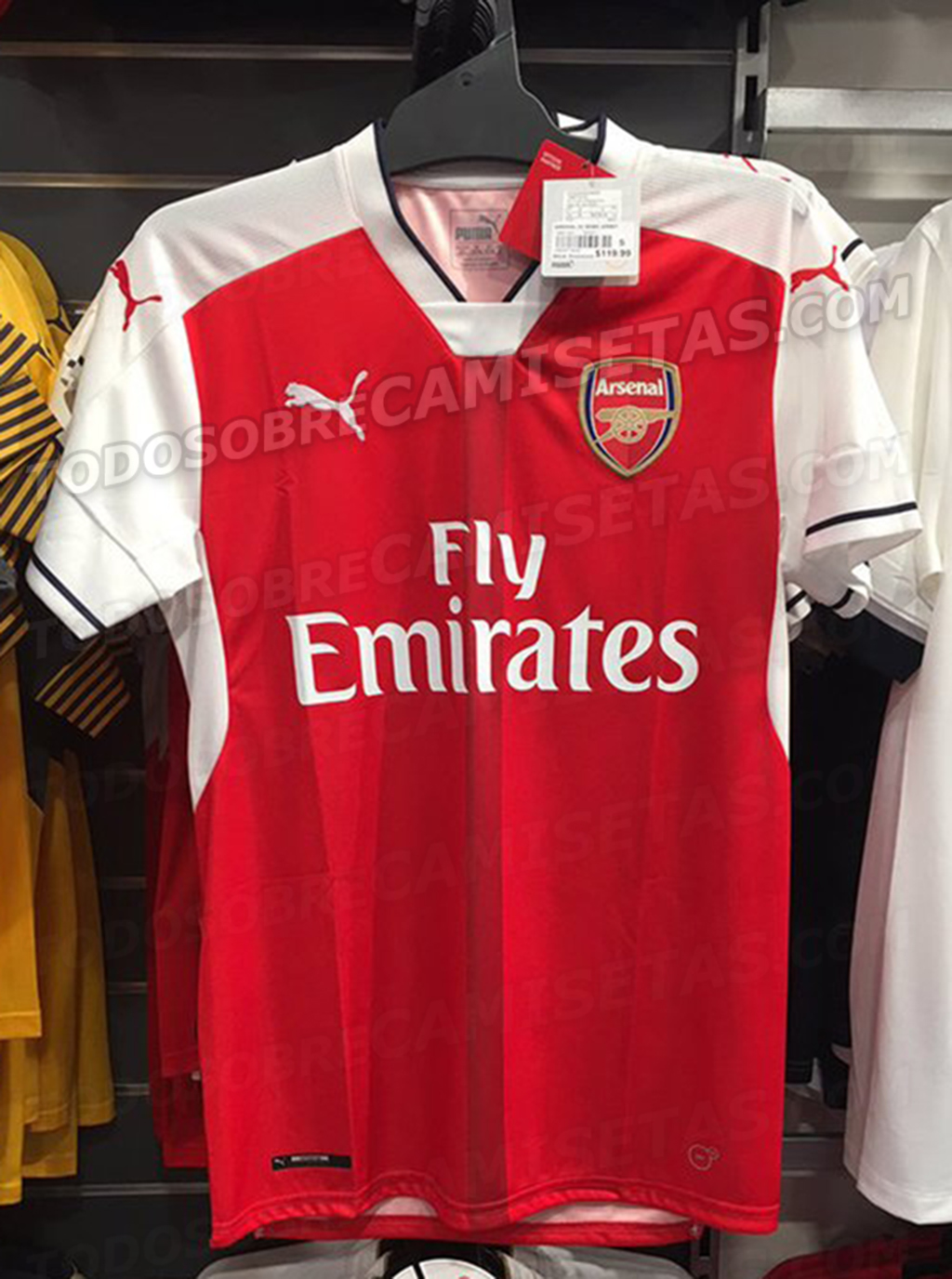 MÁS FOTOS: Camisetas Puma del Arsenal 2016-17