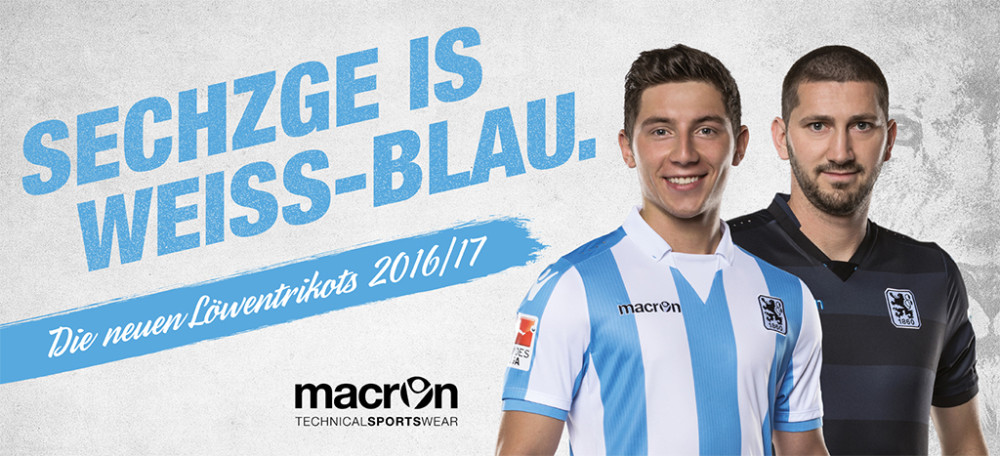 TSV 1860 Munich Macron 2016-17 Trikots
