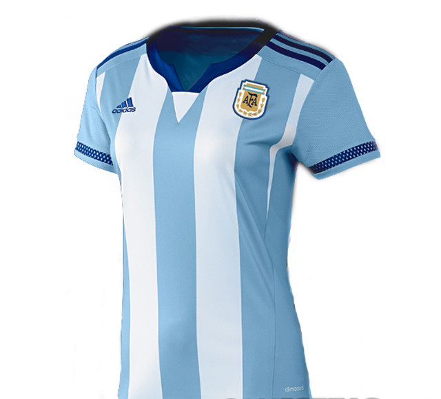 Camiseta titular Adidas de la Selección Femenil de Argentina 2015 - Todo  Sobre Camisetas