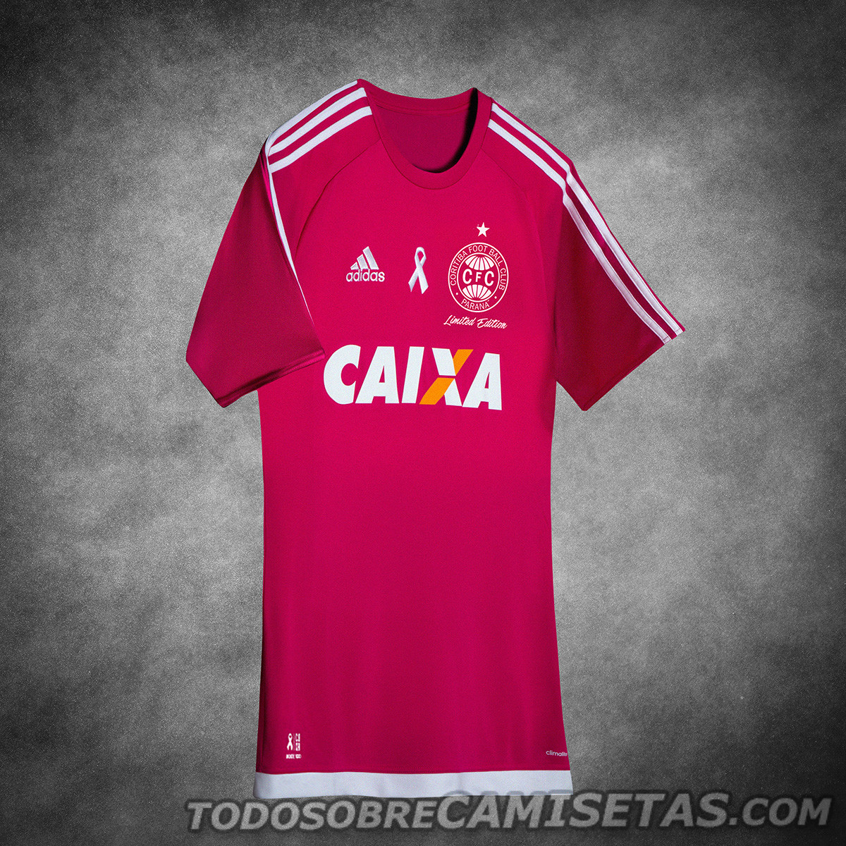 Camiseta rosa adidas de Coritiba 2016
