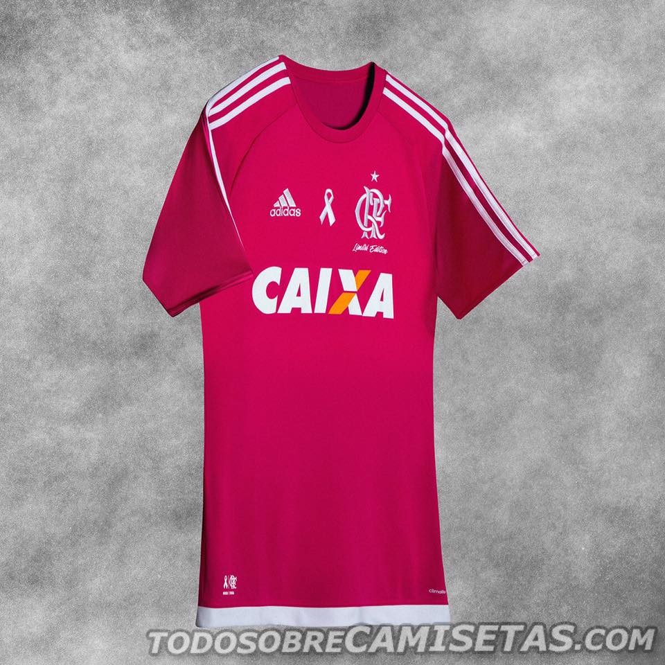 Camiseta rosa adidas de Flamengo 2016