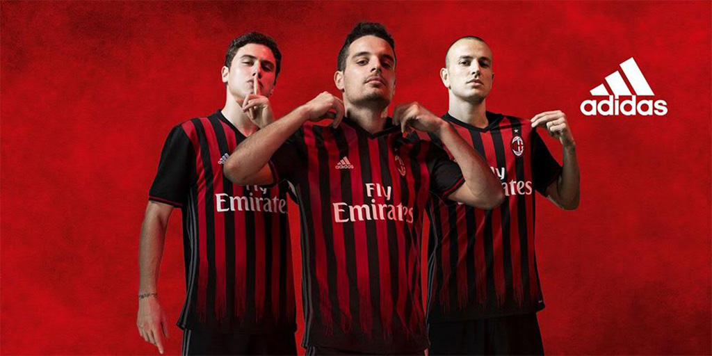 raya ejemplo cortina AC Milan Adidas 2016-17 Home kit (OFICIAL)
