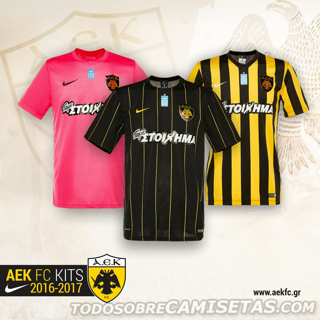 AEK Athens Nike 2016-17 Kits