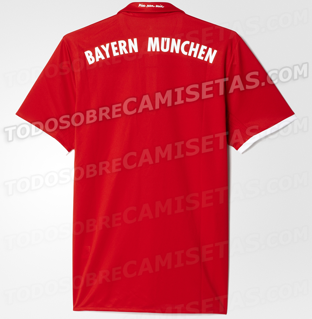 Bayern Munich Adidas Home Kit 2016 2017 LEAKED