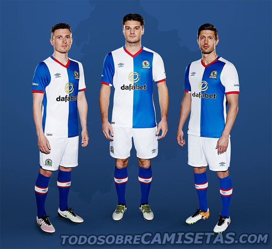 Blackburn Rovers FC Umbro 2016-17 Home Kit