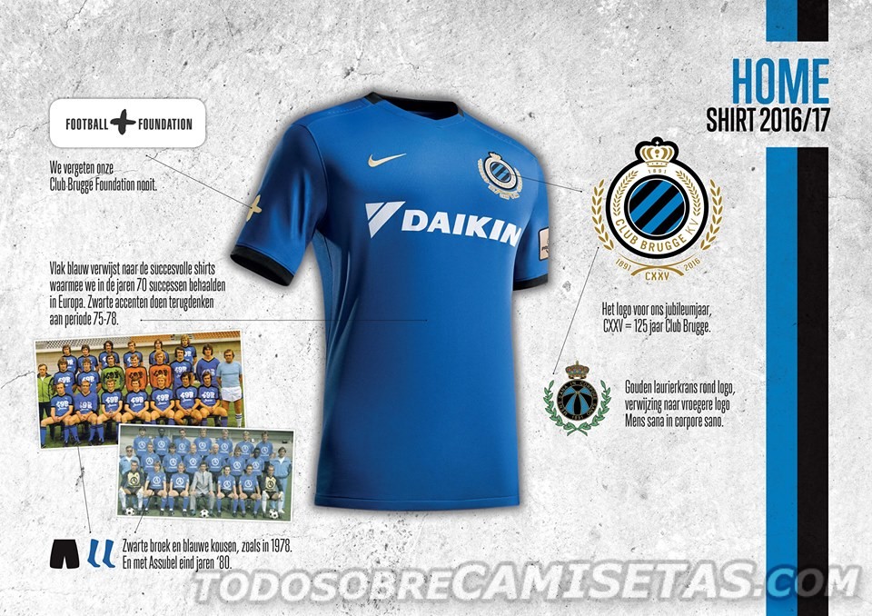 Club Brugge Nike 2016-17 Kits