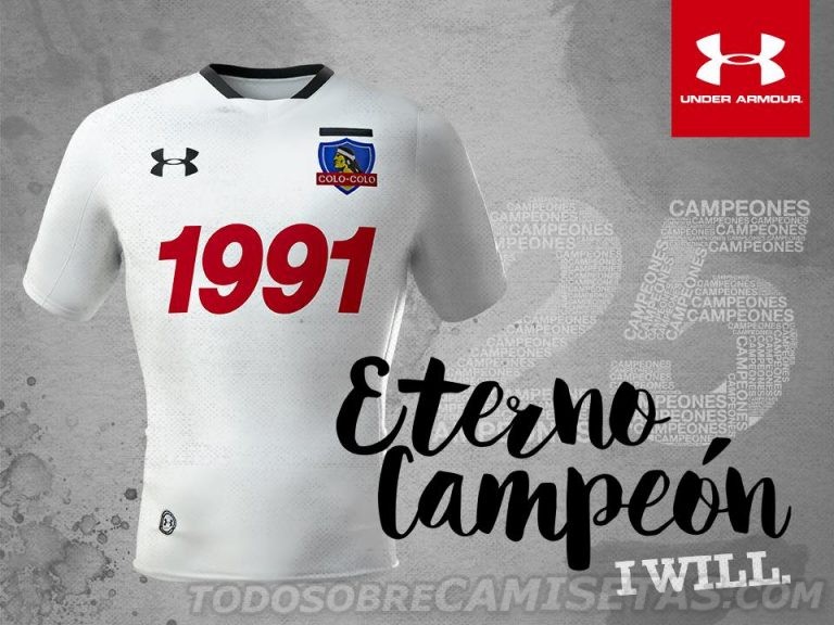 Under Armour lanza camisetas de Colo-Colo por 25 años de su Copa Libertadores