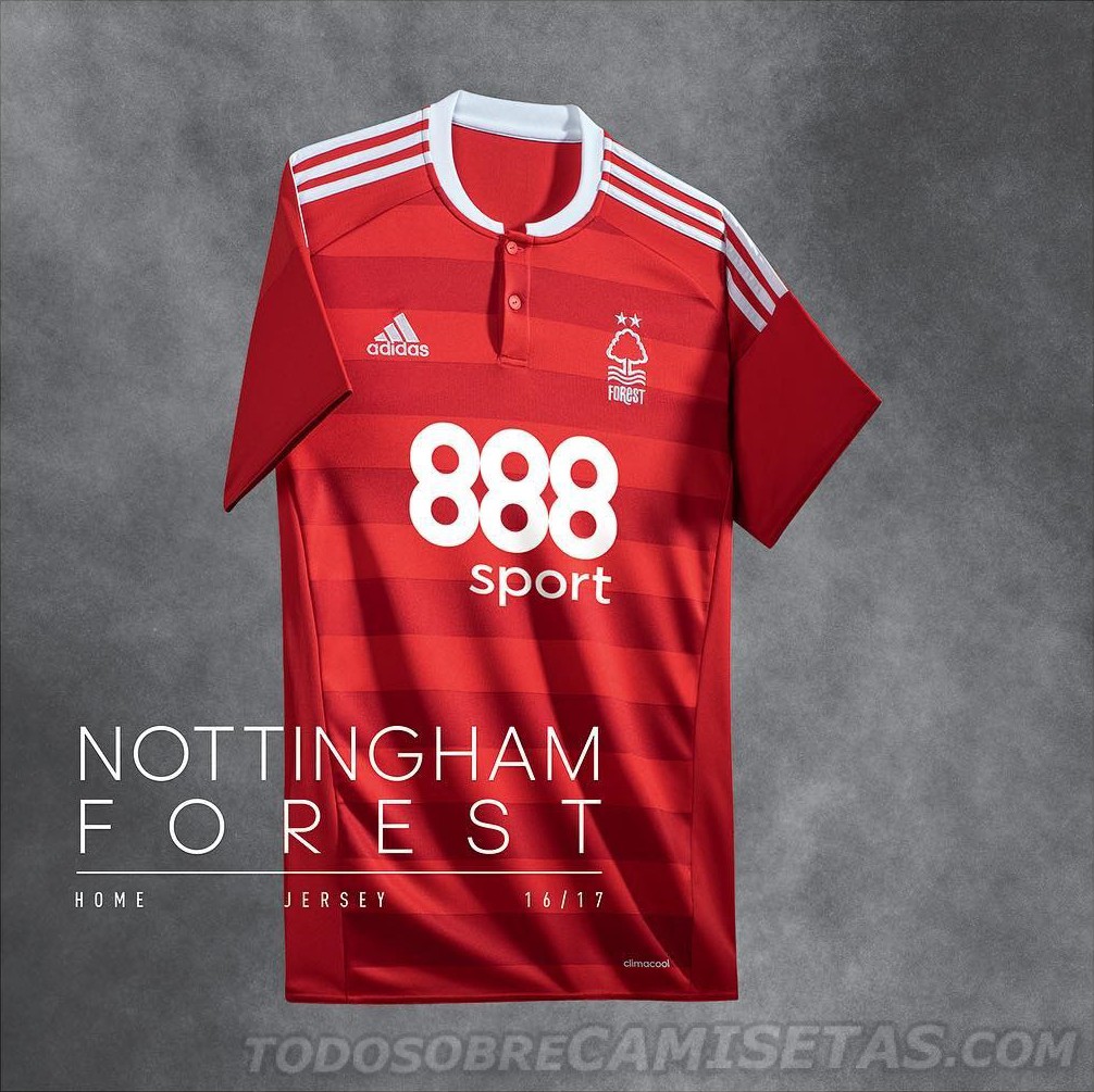 Nottingham Forest FC adidas 2016-17 Home Kit