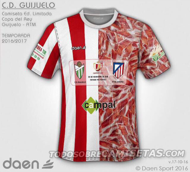 Camiseta Daen Sport del CD Guijuelo (Partido vs Atlético de Madrid)