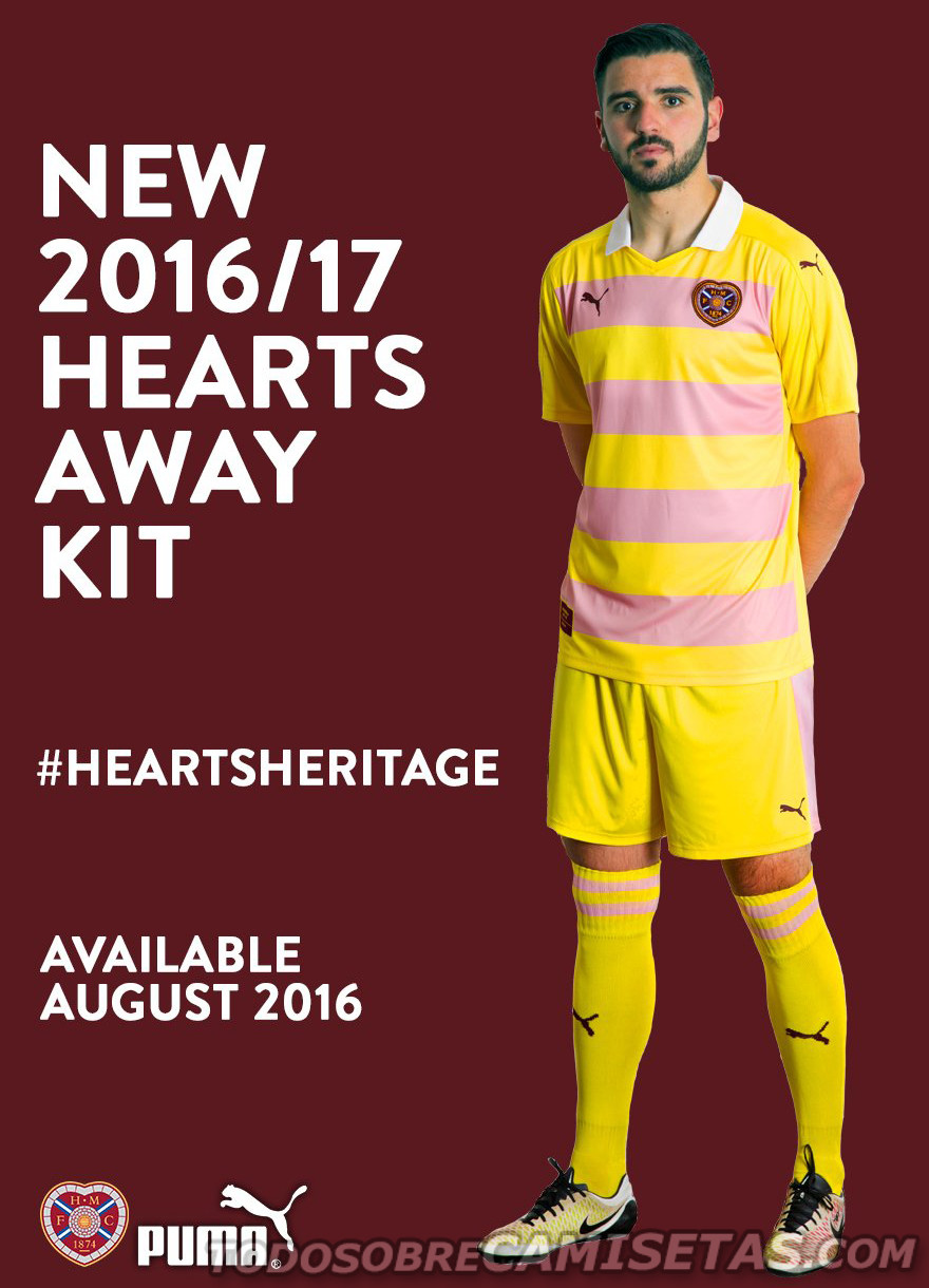Heart of Midlothian Puma 2016-17 Away Kit