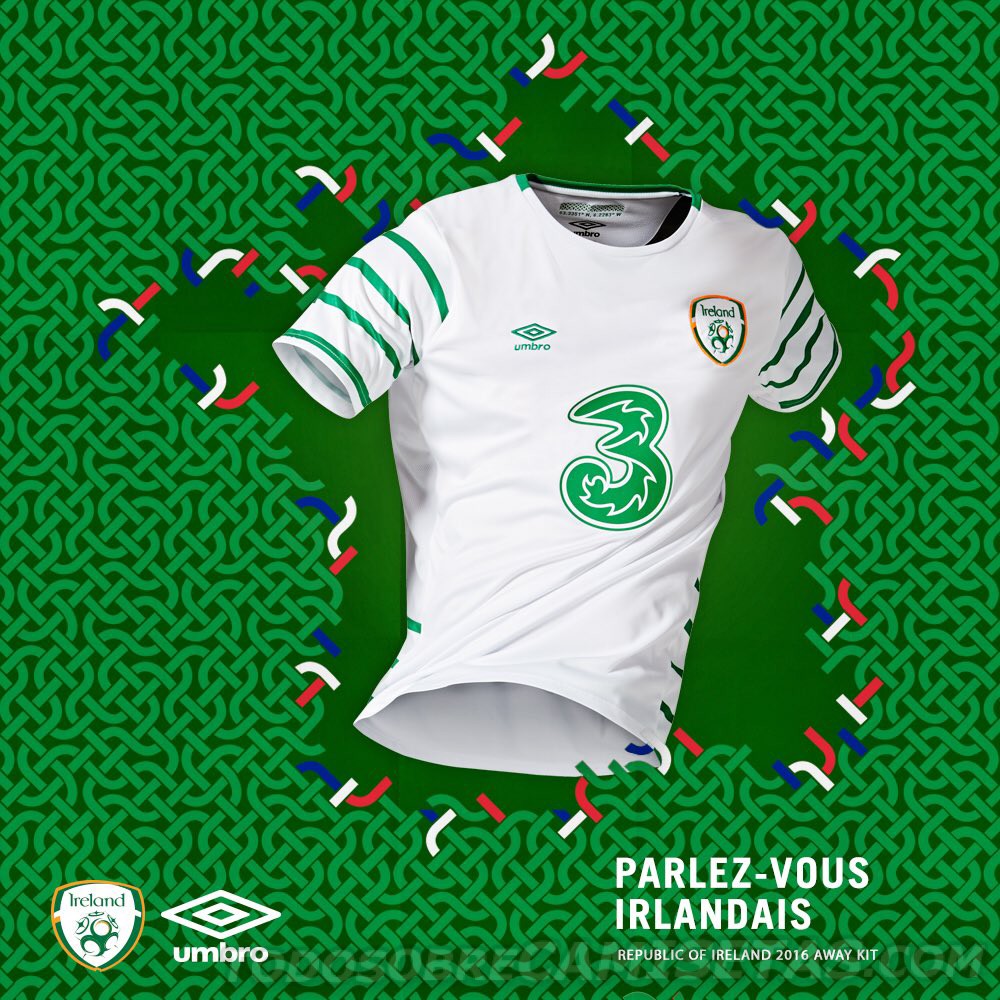 Ireland Umbro Euro 2016 Away Kit