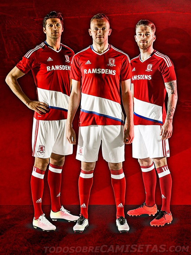 Middlesbrough FC adidas 2016-17 Kits