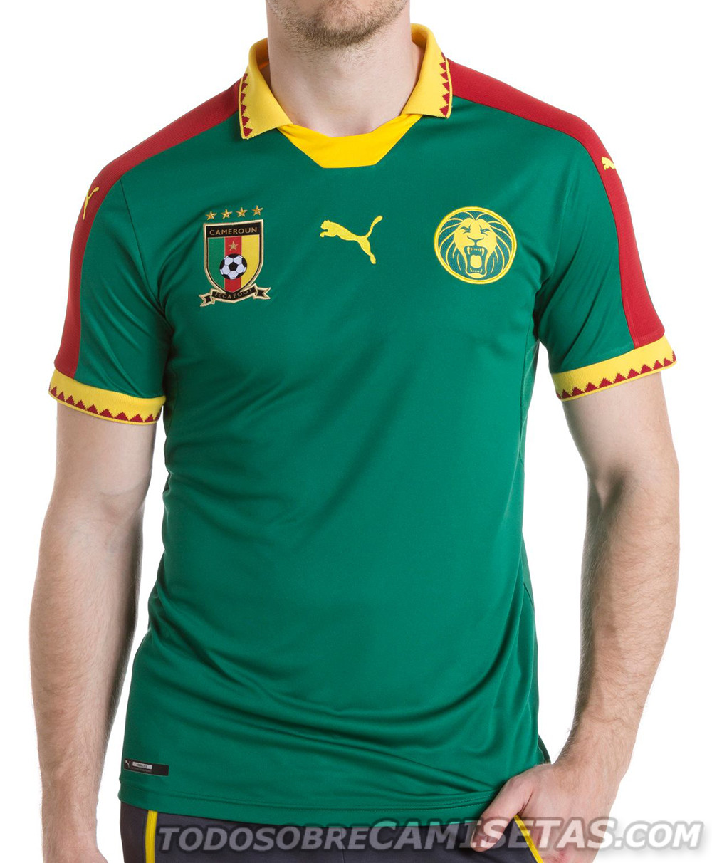 Cameroon, Ivory Coast and Ghana Puma 2016-17 kits