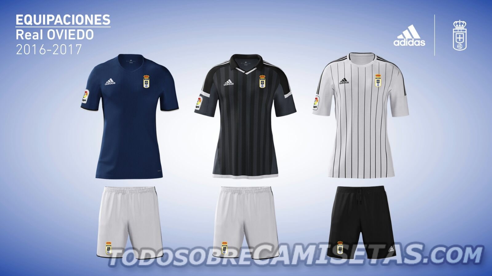 Uniformes Adidas del Real Oviedo 2016-17
