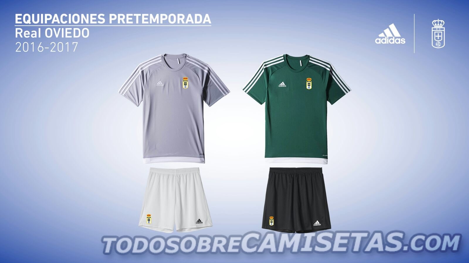Uniformes Adidas del Real Oviedo 2016-17