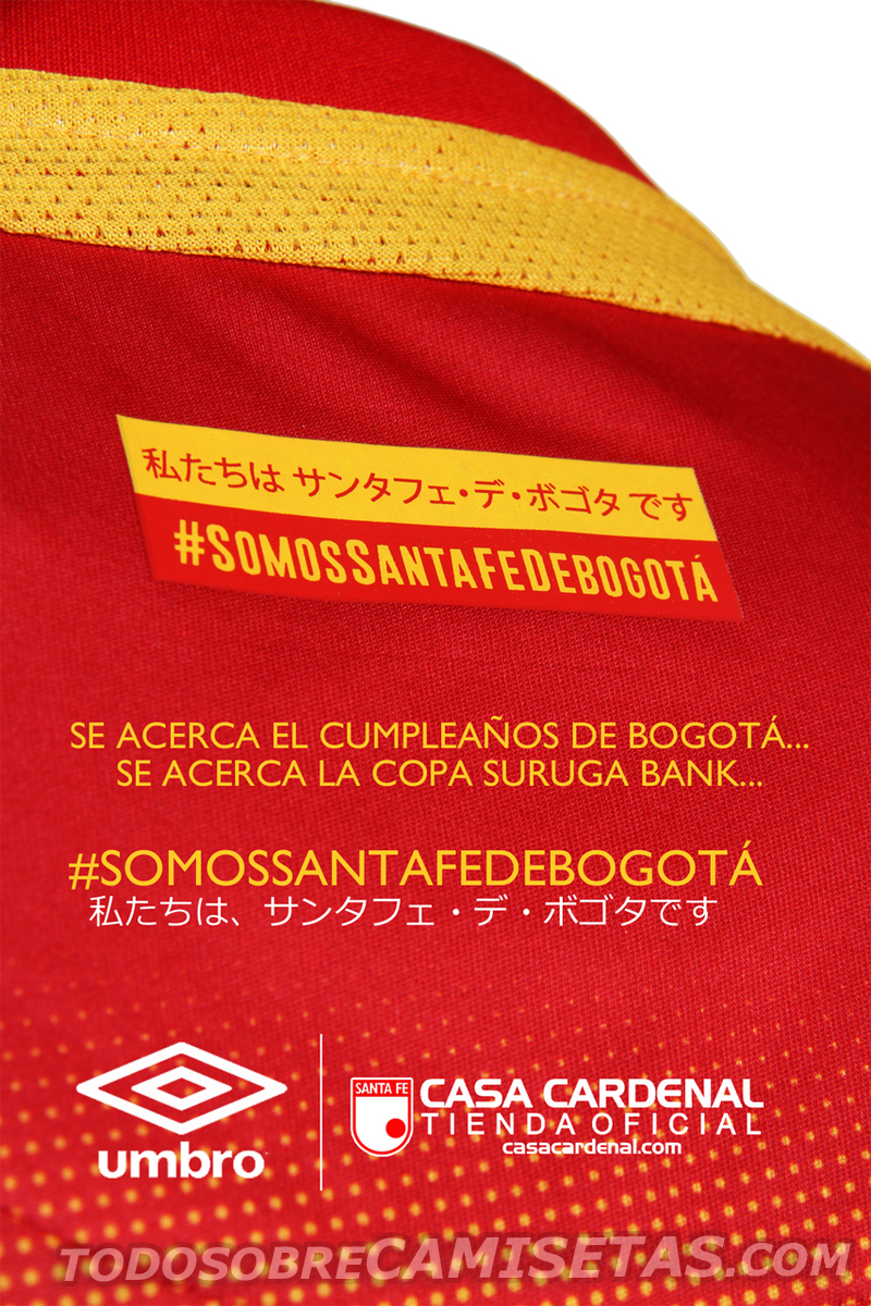 Camiseta  Copa Suruga Bank Independiente Santa Fe 2016