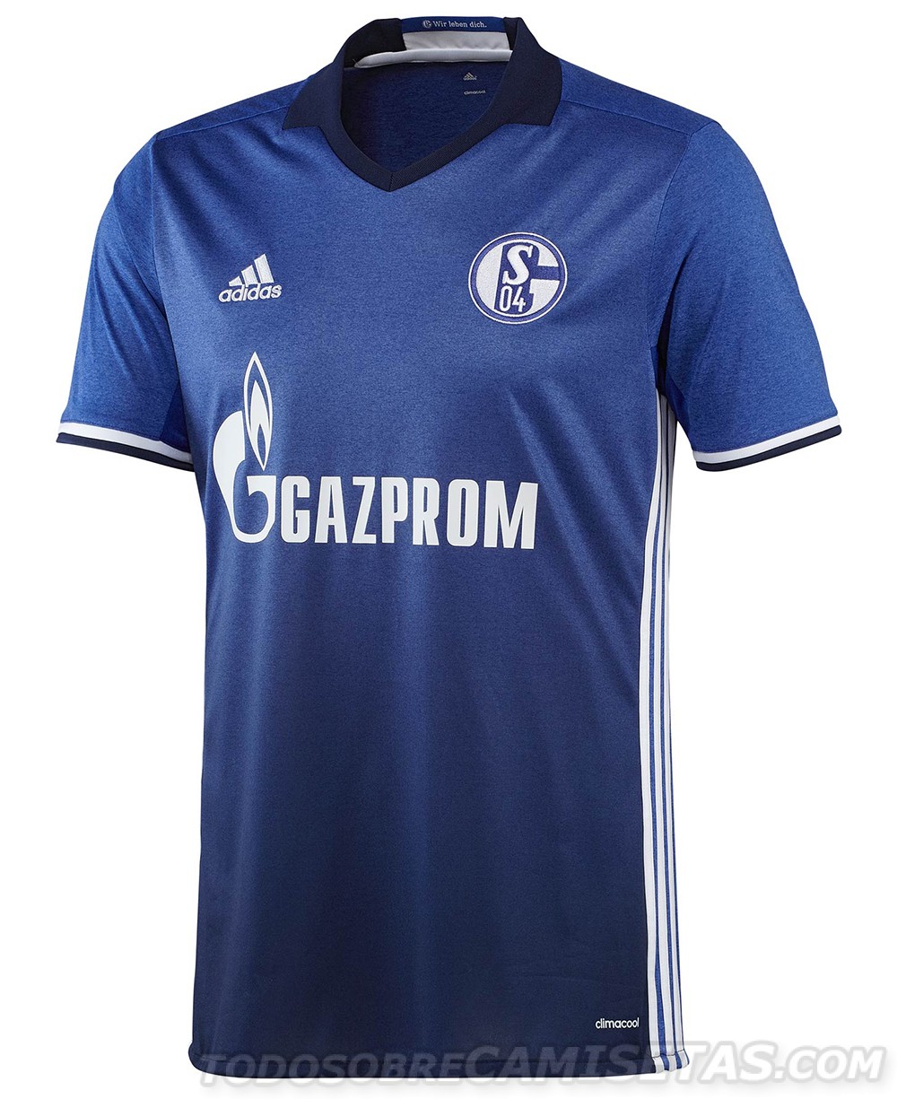 Schalke 04 16 17 adidas home kit 