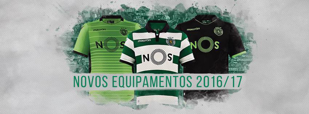 Camisas Macron do Sporting Clube de Portugal 2016-17
