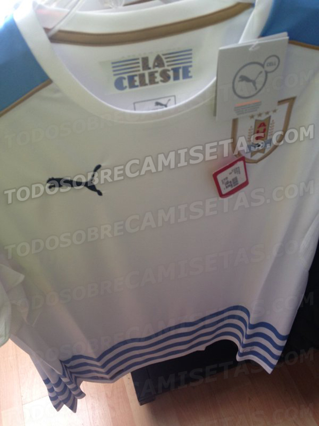 Camiseta suplente Puma de Uruguay 2016