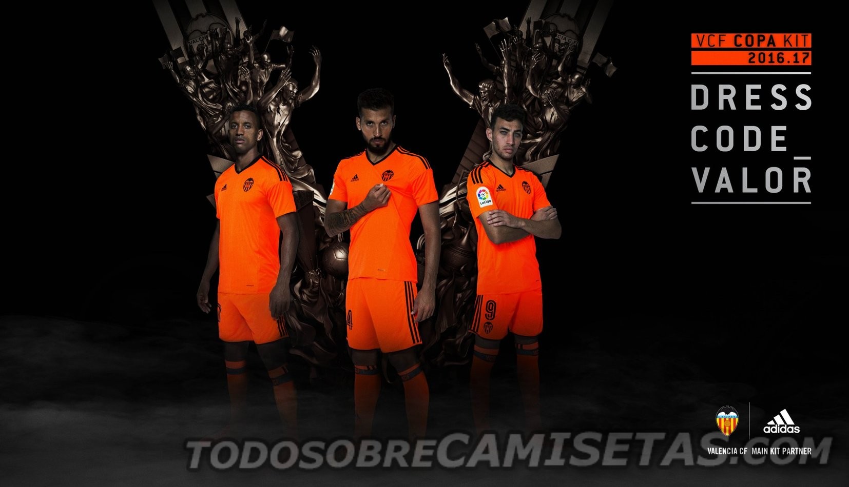 Tercer uniforme adidas del Valencia CF 2016-17