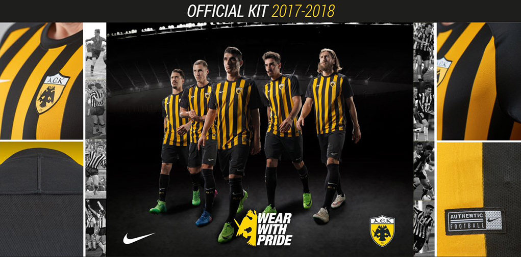 AEK Athens 2017-18 Nike Kits