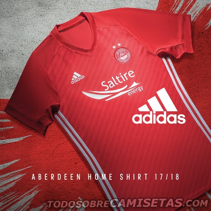 Aberdeen FC adidas 2017-18 Home Kit