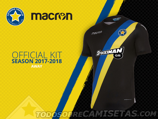 Asteras Tripolis FC Macron 2017-18 Kits