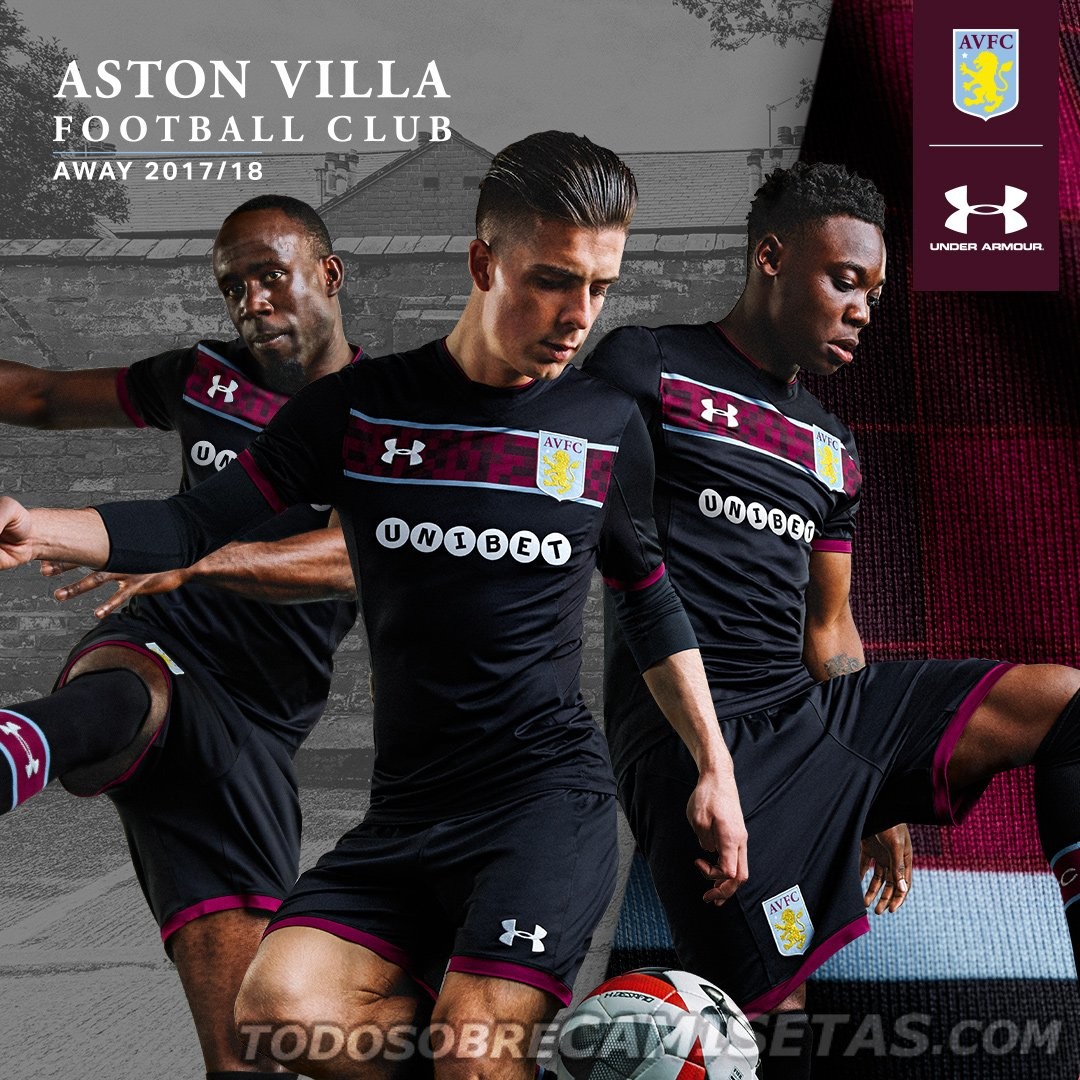 Aston Villa 2017-18 Under Armour Kits