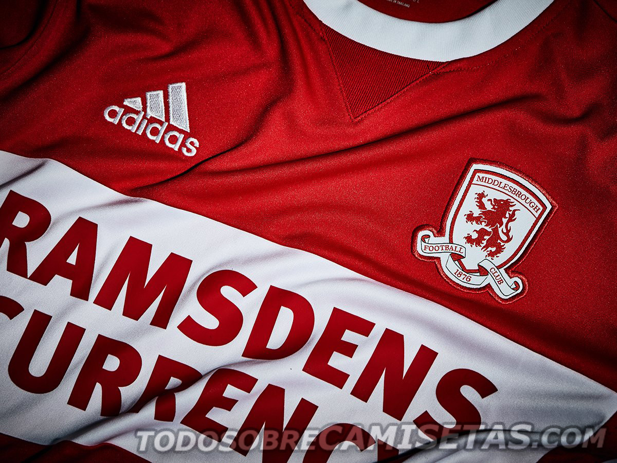 Middlesbrough FC adidas 2017-18 Home Kit