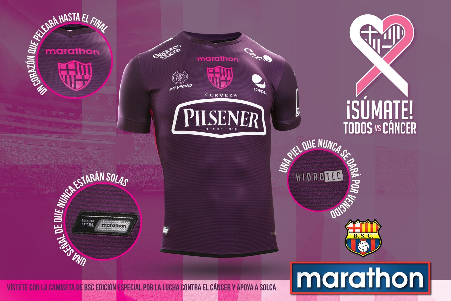 Camiseta Rosa Marathon de Barcelona SC 2017