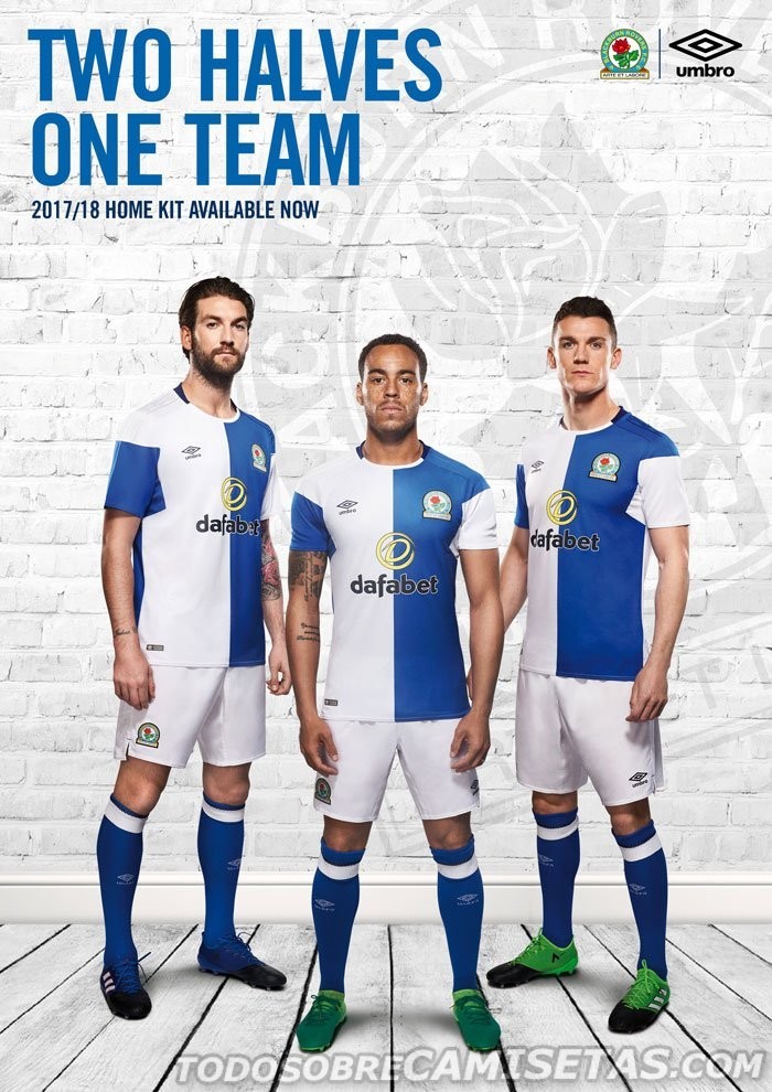 Blackburn Rovers 2017-18 Umbro Home Kit