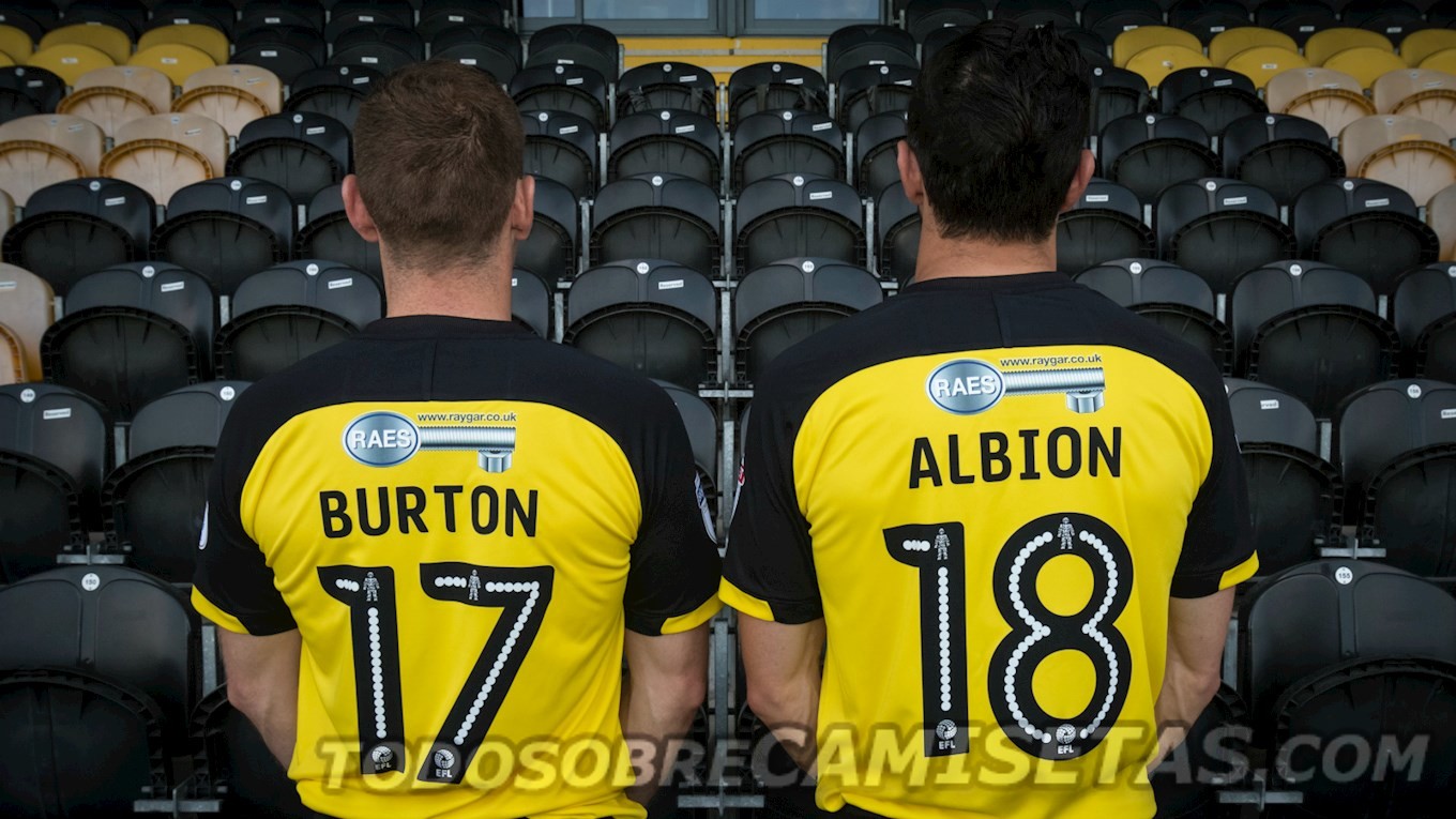Burton Albion FC TAG 2017-18 Home Kit