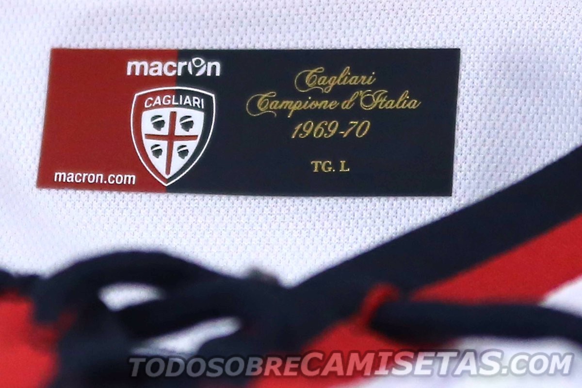 Cagliari Calcio Macron Maglia Commemorativa 2017