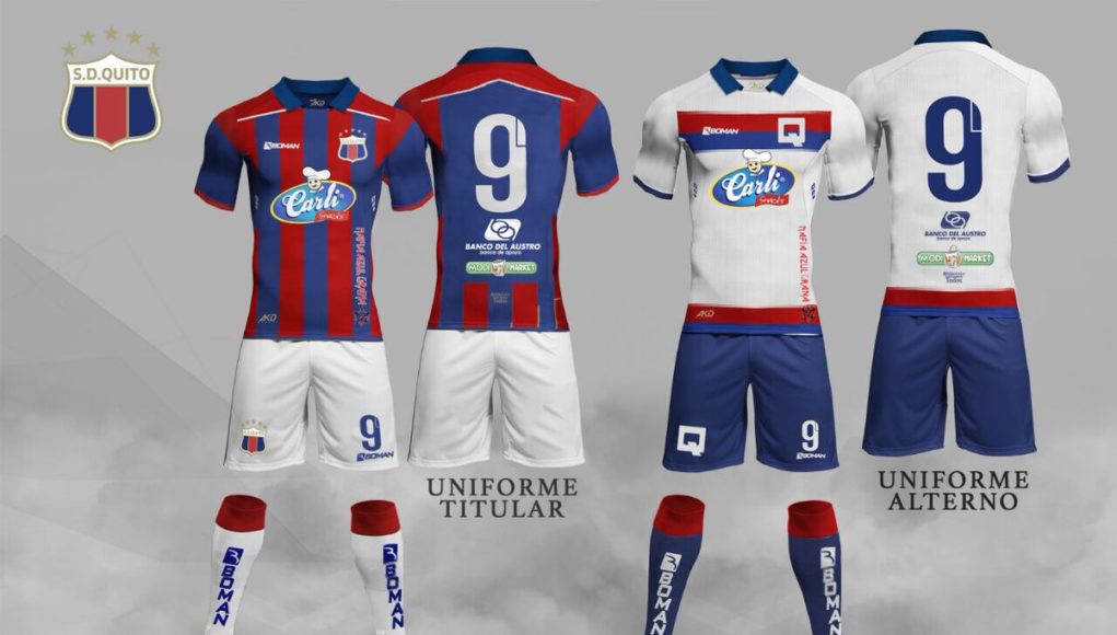 Camisetas Boman de Deportivo Quito 2017