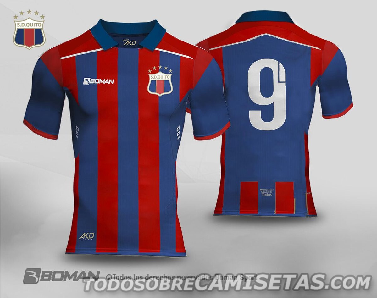 Camisetas Boman de Deportivo Quito 2017