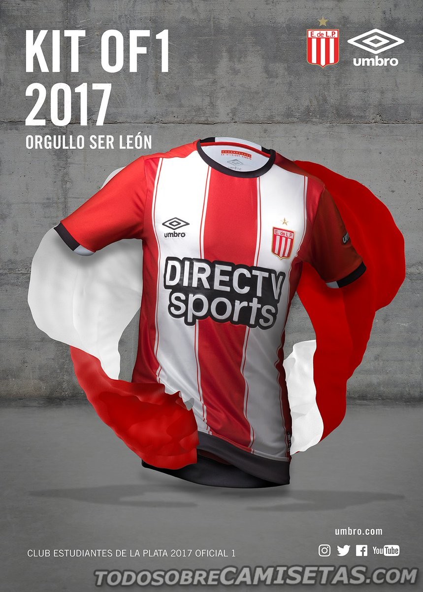 Camiseta Titular Umbro de Estudiantes de la Plata 2017