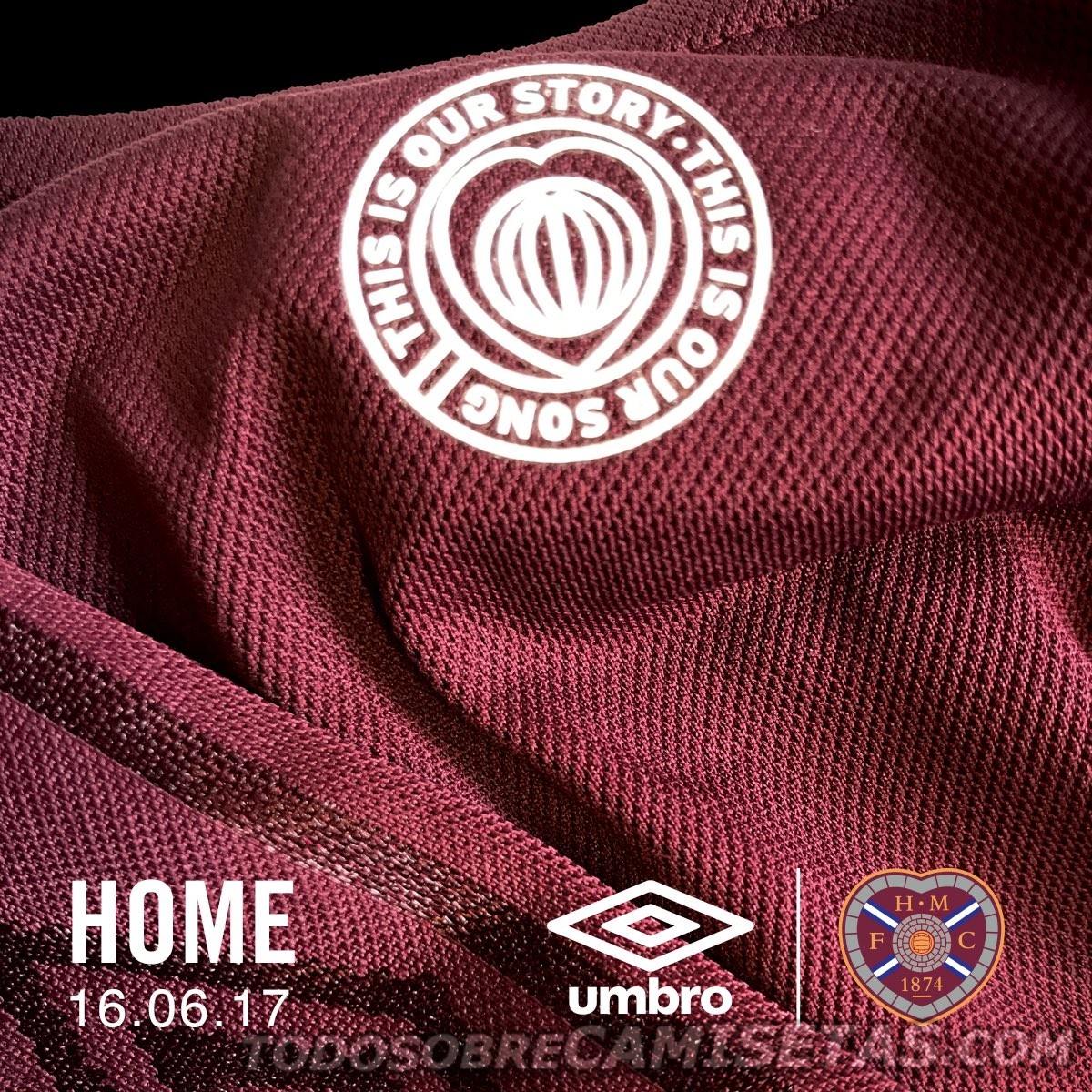 Heart of Midlothian Umbro 2017-18 Home Kit