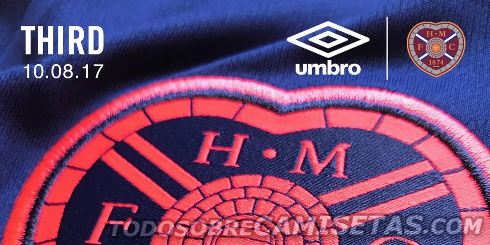 Heart of Midlothian Umbro 2017-18 Third Kit