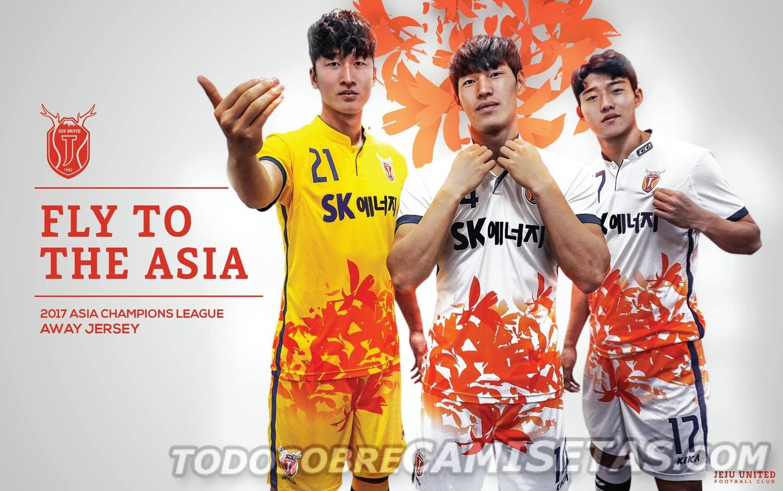 Esta vez pasamos al futbol koreano donde el JEJU UNITED presentó su nueva indumentaria marca Kika con las cuales disputara la Liga K, la primera división de Corea del Sur y la Liga de Campeones de Asia.