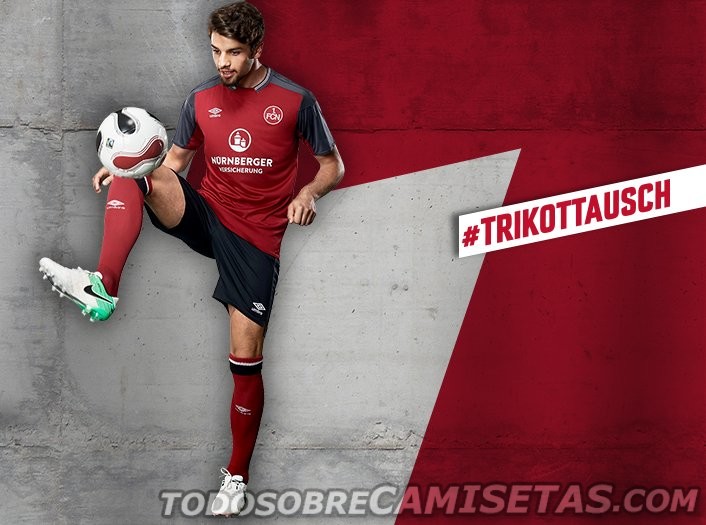 1. FC Nürnberg Umbro Heimtrikot 2017-18