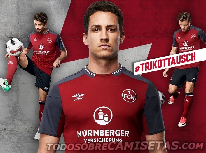 1. FC Nürnberg Umbro Heimtrikot 2017-18