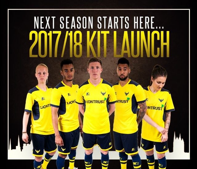 Oxford United Starter 2017-18 Home Kit