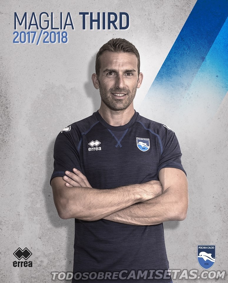 Pescara Calcio Erreà Seconda e Terza Maglia 2017-18