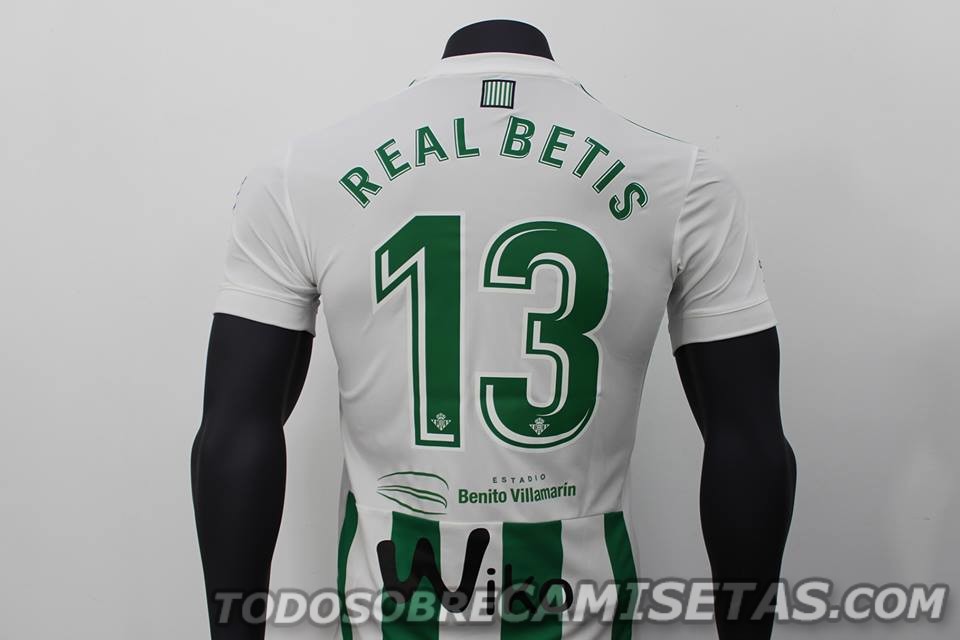 Equipaciones adidas 2017-18 del Real Betis