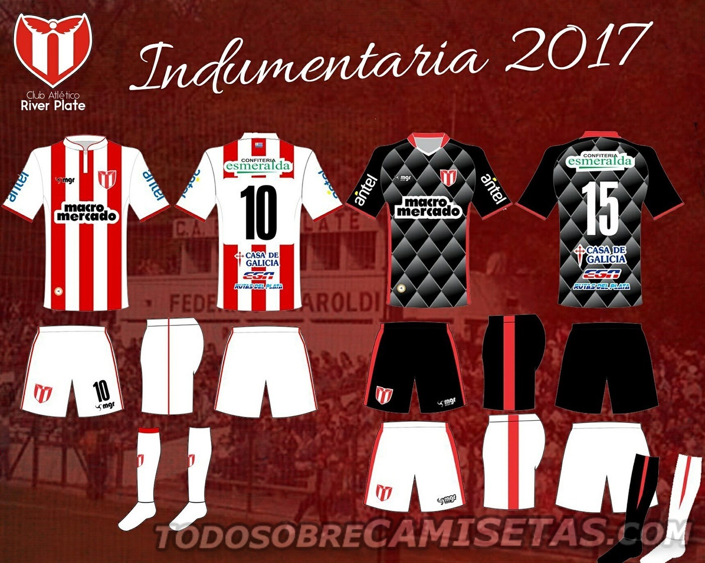 Camisetas MGR de River Plate Uruguay 2017