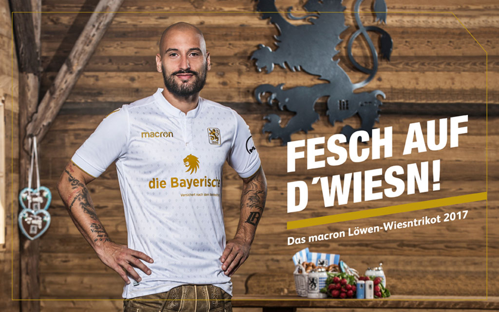 Macron apresenta camisa do 1860 München para a Oktoberfest - Show de Camisas