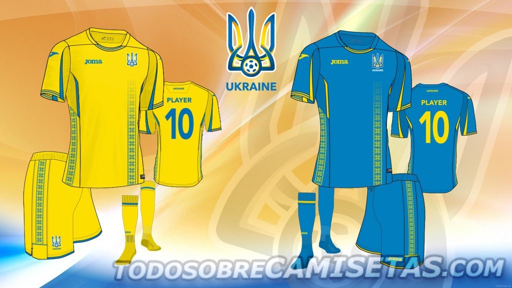 Ukraine Joma 2017 Kits