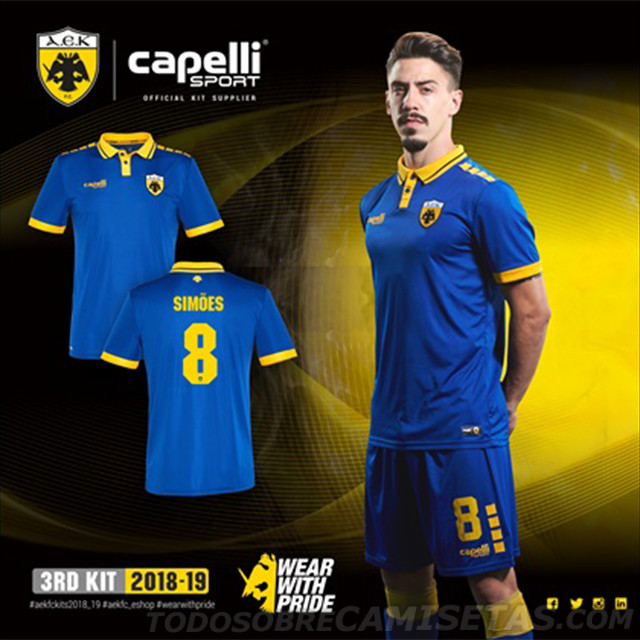 AEK Athens 2018-19 Capelli Sport Kits