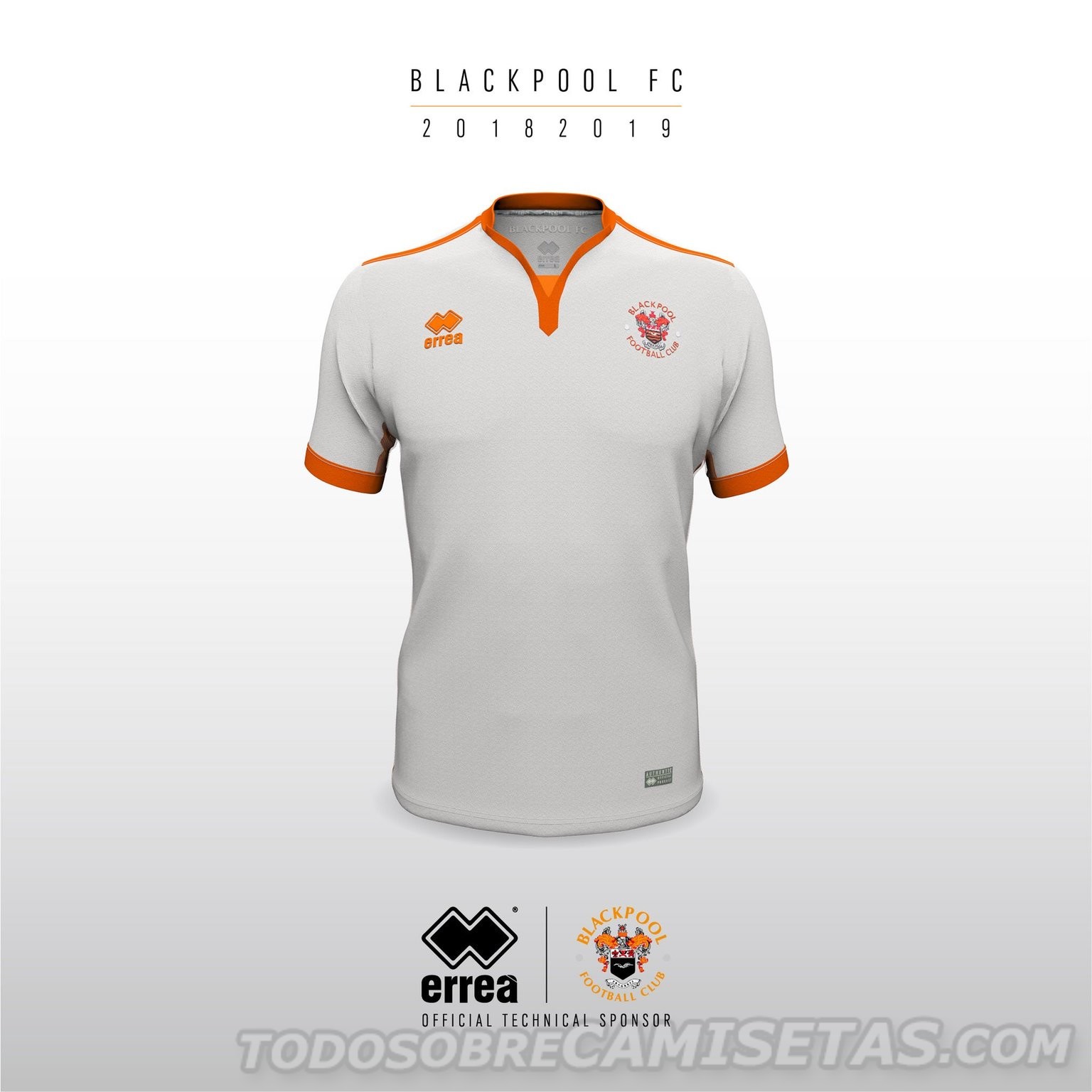 Blackpool Errea 2018-19 Kits